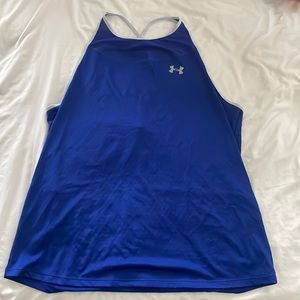 Under Armour blue high neck tank top
